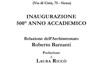 Inaugurazione 500° Anno Accademico